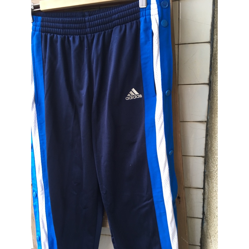 Josxxx 保留 6/4日 Adidas 藍色 愛迪達 熱身褲 L 籃球褲 彈性 真品保証 只有一條