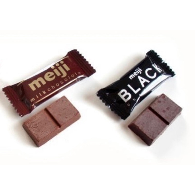 日本製造 Meiji明治代可可脂黑巧克力、牛奶巧克力🍫單顆包裝