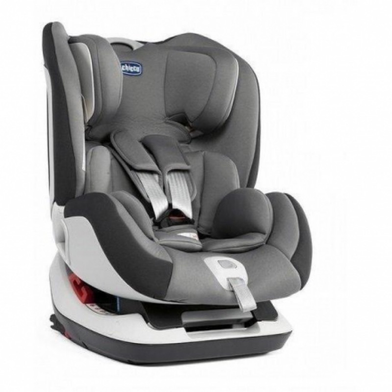 chicco Seat up 012 Isofix 0-7歲安全汽座-煙燻灰（全新保固一年）送貓咪汽車遮陽貼-綠