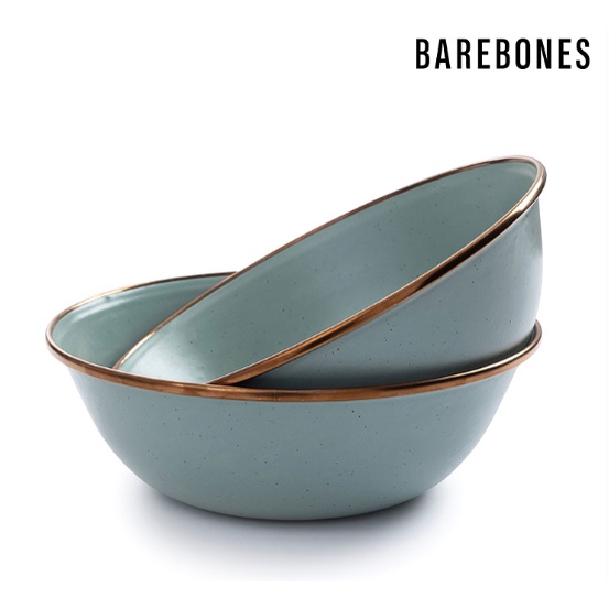 時尚復古~【兩入一組】Barebones CKW-425 琺瑯碗組 Enamel Bowl (6") / 薄荷綠
