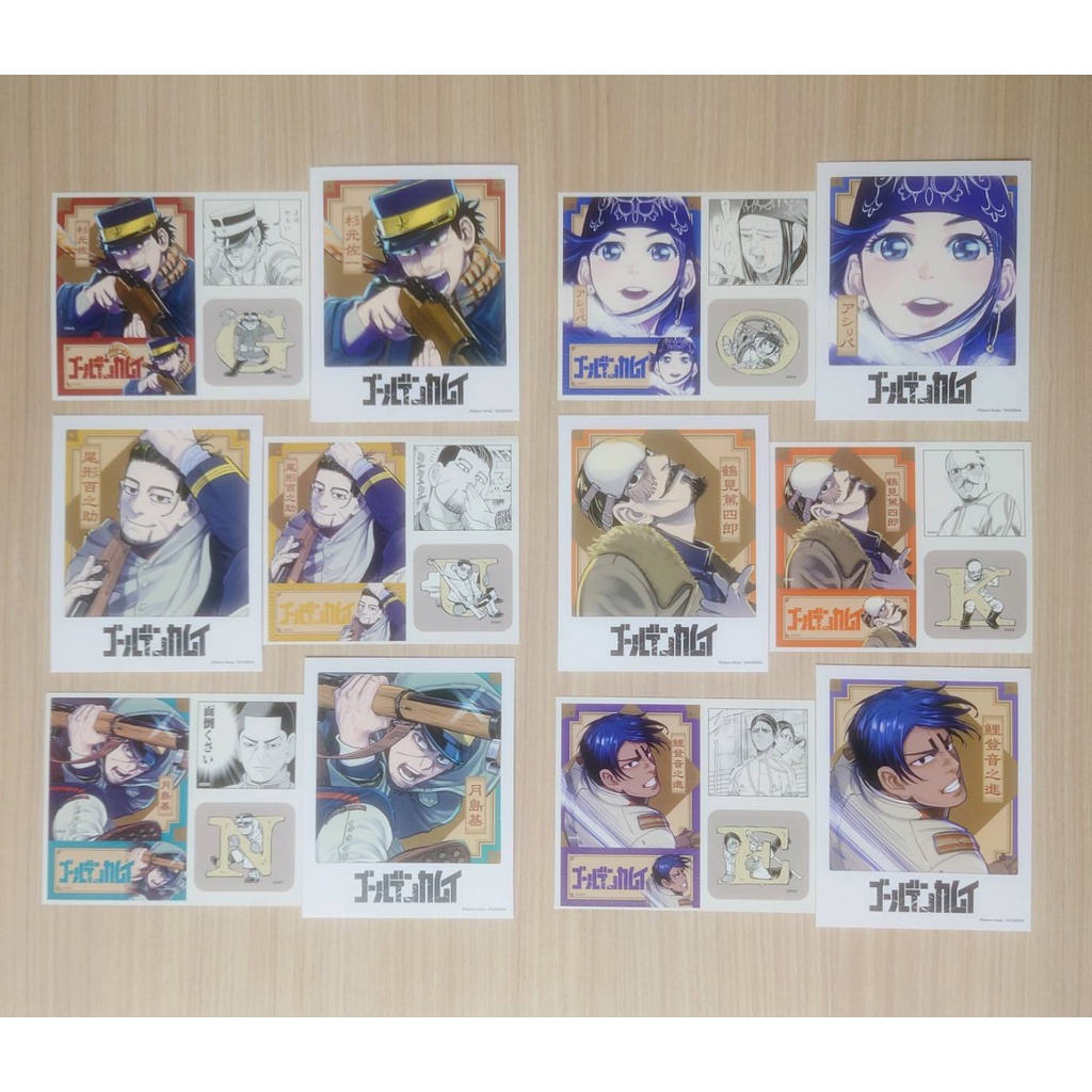 黃金神威 拍立得 貼紙 杉元 阿席莉帕 尾形 鯉登 月島 鶴見