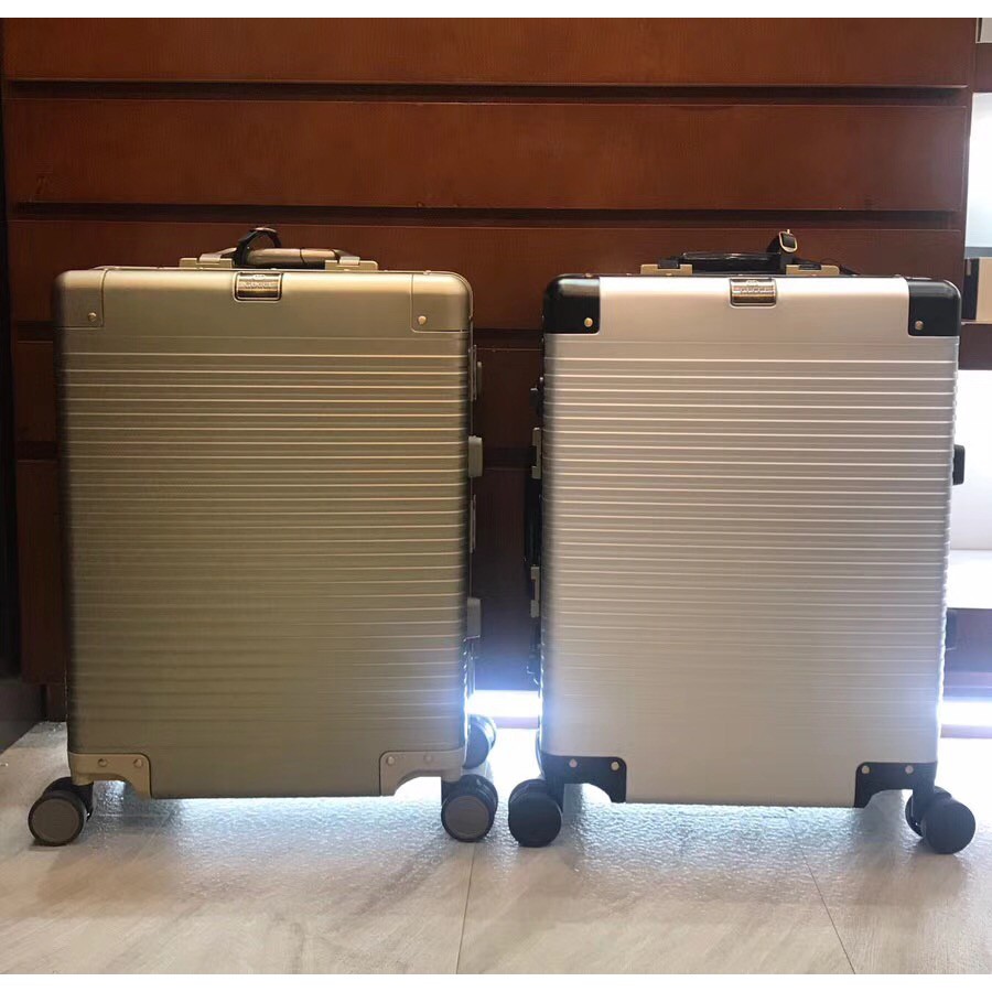 rimowa 聯名款gucci 金色鋁鎂合金登機箱拉 