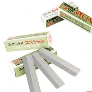 專業羽毛修眉刀片化妝師專用刮眉刀片修毛刀10片裝