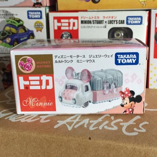 。Tomics Disney 迪士尼多美小汽車。 粉紅米妮珠寶盒小汽車