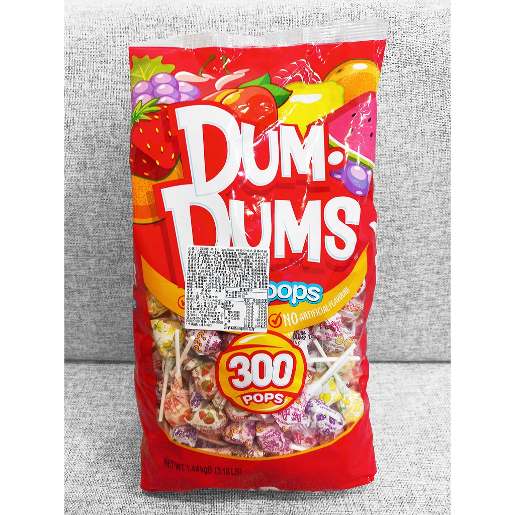 超取限2包 -MiNiEi 現貨- Costco 好市多 Dum Dums 綜合口味立袋棒棒糖 1.44公斤