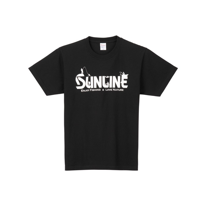 SUNLINE 21年新品SUW-15020T LOGO 重磅數厚棉短袖T-SHIRT（黑色）L/XL/XXL