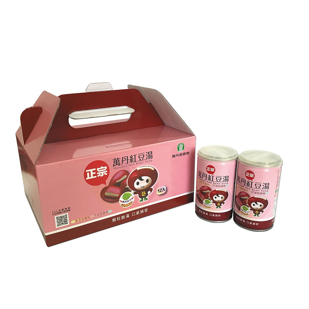 【萬丹鄉農會】萬丹紅豆湯禮盒X1盒(320gX12入), 超商取貨限購1組