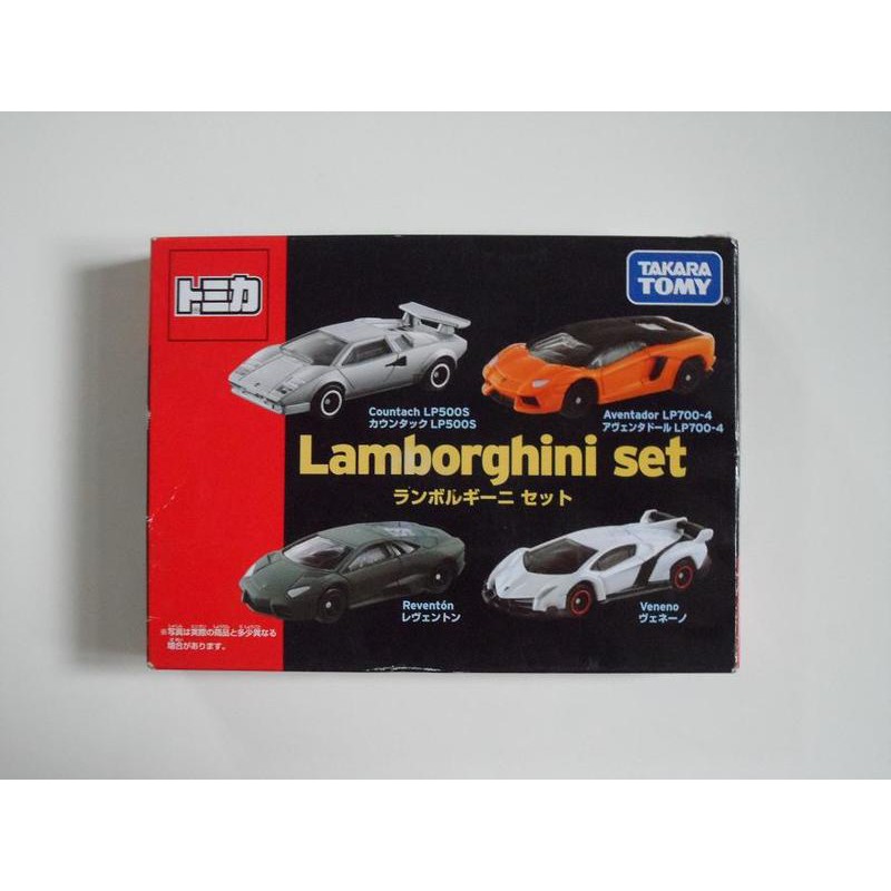 TAKARA TOMY TOMICA Lamborghini set 藍寶基尼車組 多美小汽車 火柴盒小汽車