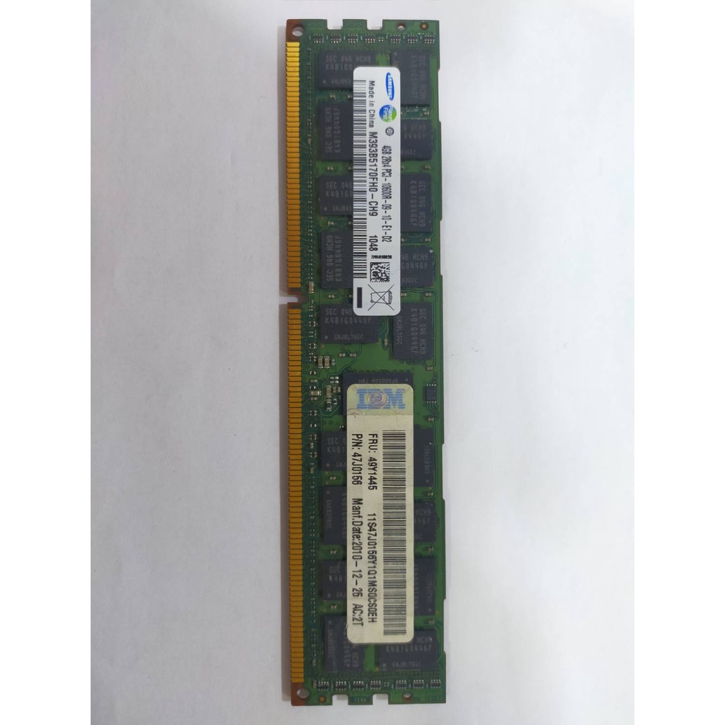SAMSUNG 三星 4GB 2Rx4 DDR3 10600R 記憶體