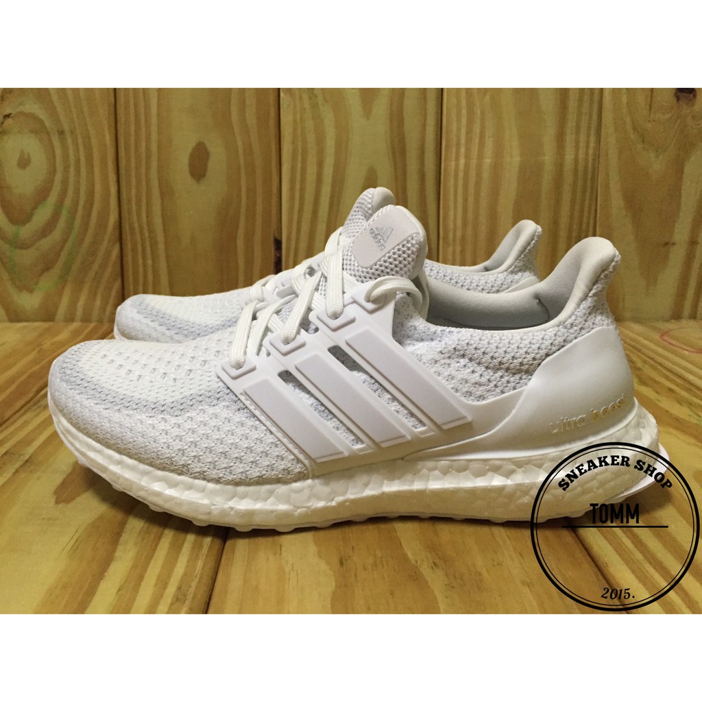 【Tom-m】ADIDAS ULTRA BOOST 2.0 二代 馬牌輪胎底 全白 慢跑鞋 女鞋 現貨 AQ5934