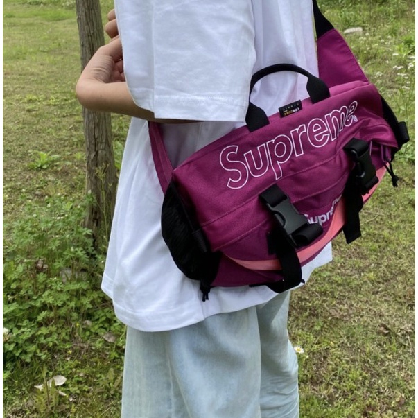 【紐約范特西】現貨 SUPREME FW19 Waist Bag 47TH 腰包 桃紅