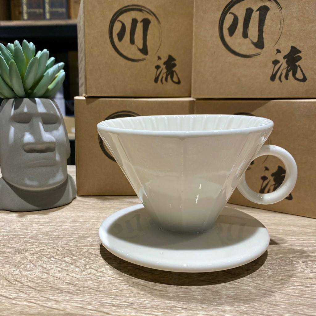 【沐湛伍零貳】新一批 川流濾杯 台灣精品 1-4人陶瓷濾杯 流速暢通 適用 V60、KONO 錐形濾紙