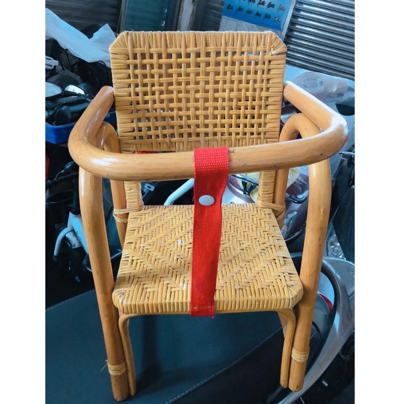 二手機車兒童椅手工籐椅