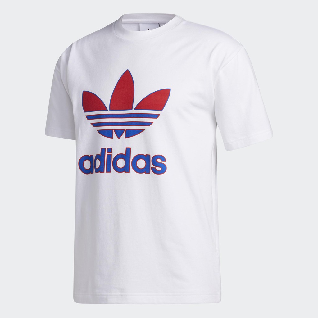 Adidas Originals TREFOIL 男裝 短袖 T恤 休閒 三葉草 棉質 白【運動世界】GL5130