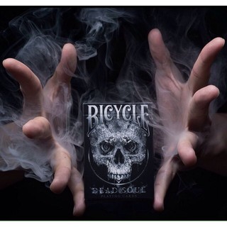 Bicycle 黑骷髏單車進口撲克牌 Bicycle Skull 藍色骷髏 黑幽靈牌背 鬼骷髏單車撲克牌