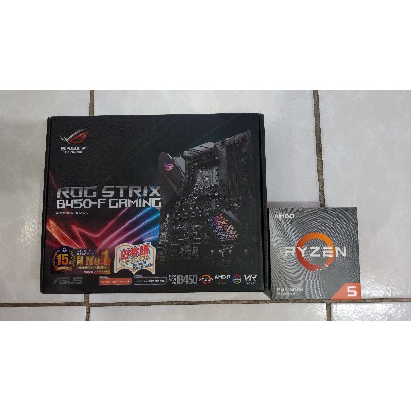 R5-3500X + 華碩ASUS ROG STRIX B450-F GAMING 主機板AMD Ryzen 5 六核心