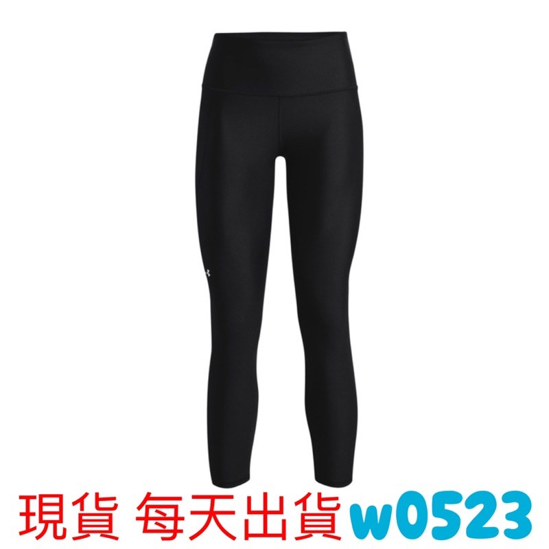 現貨 UNDER ARMOUR 女 緊身褲 HG 九分褲 高腰 UA 慢跑 瑜珈 側邊口袋 黑 1365335-001