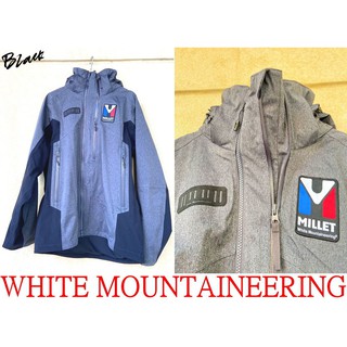 BLACK全新WHITE MOUNTAINEERING x GORE-TEX x MILLET登山夾克/風衣外套
