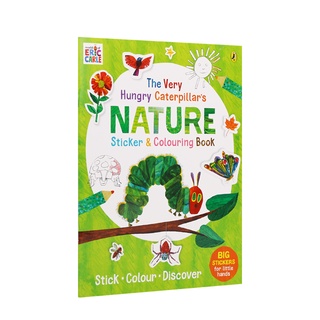 好餓的毛毛蟲點讀版 艾瑞卡爾正版授權 Nature Sticker and Colouring book 英文發音純正
