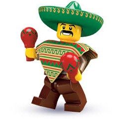 【台中翔智積木】LEGO 樂高 8684 人偶包 第二代 1號 Mariachi 墨西哥人