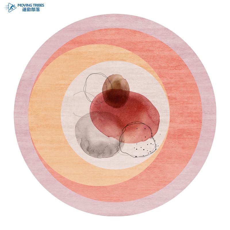 輕奢圓形地毯臥室客廳兒童吊籃電腦椅地墊墊少女床邊簡約現代家用