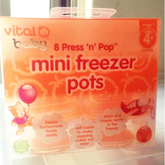 Vital baby 副食品冷凍儲存保鮮盒/副食品分裝盒