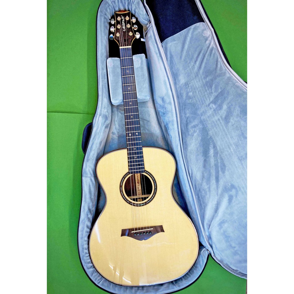 [藝響樂器] Legpap AH-OM520 全單板民謠吉他/雲杉面板/玫瑰木側背板/40"OM桶/亮面/斜邊設計/免運