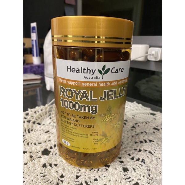 澳洲healthy care royal jelly蜂王乳膠囊365顆蜂王漿