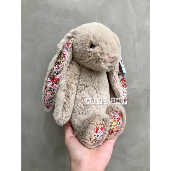 「現貨」北美限定款 Jellycat Blossom Posy Bunny 卡其棕碎花兔 31cm