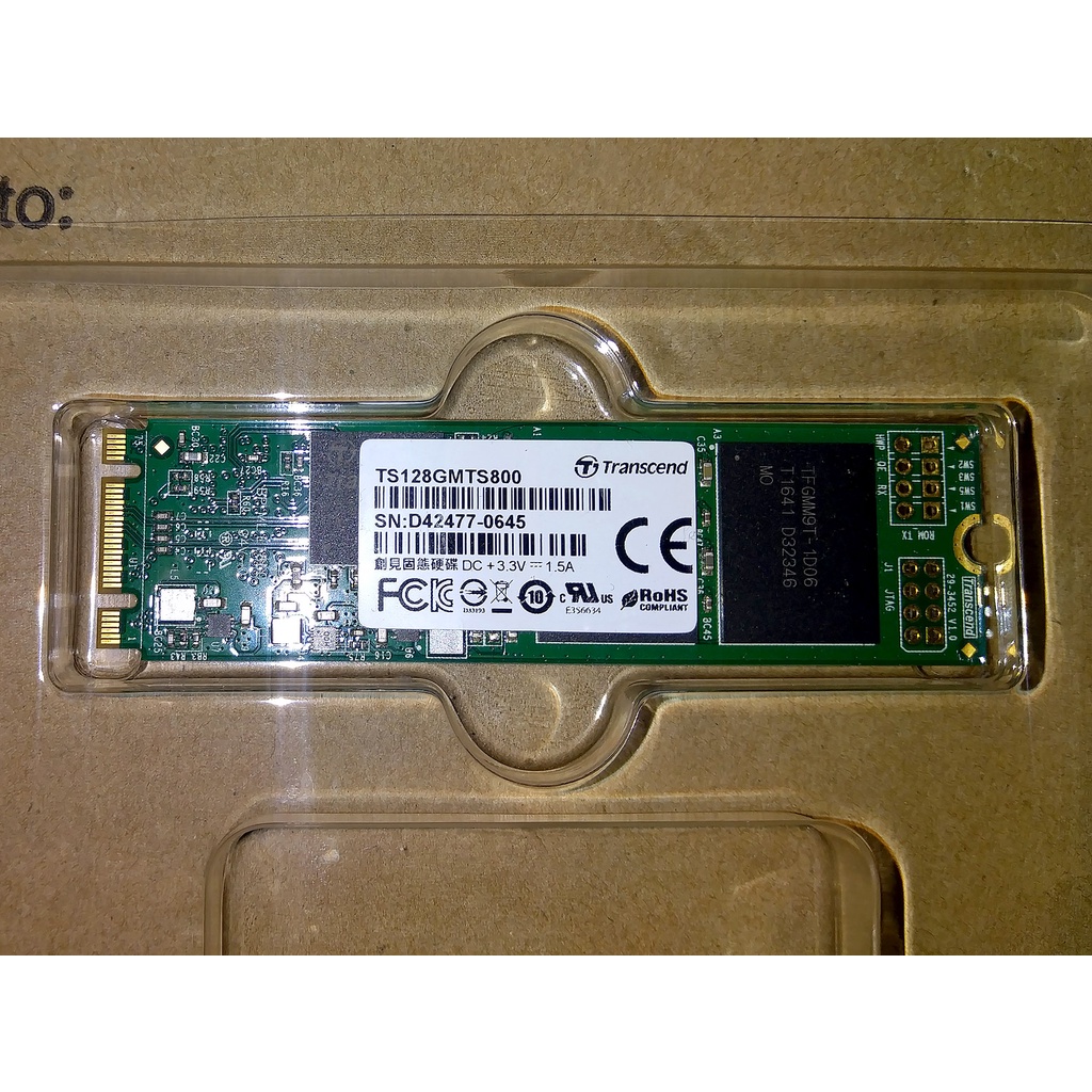 創見 Transcend MTS800 128GB M.2 SATA III SSD 128G 固態硬碟