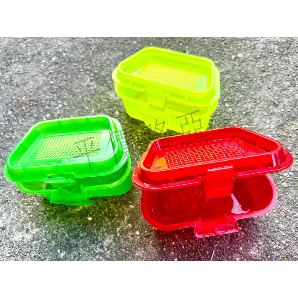 ❀平價路亞❀ 透明蟲盒 腰掛式 餌料盒 釣魚餌盒 活餌盒 配件 零件