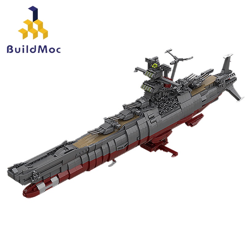 BuildMOC經典創意系列宇宙戰艦大和號拼裝積木益智玩具 1782PCS