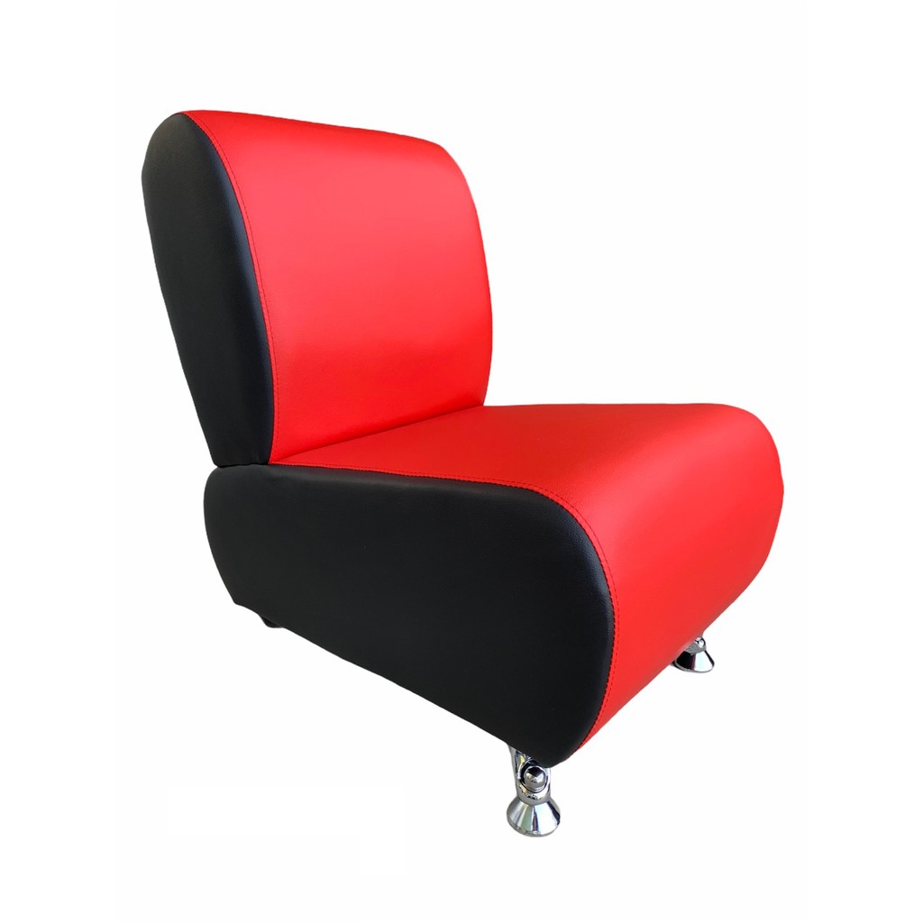 🏭工廠直送🏭 紅 黑 2色現貨 雙色客廳沙發 拼色皮革L沙發 客廳茶几輔助單人椅 單人皮革沙發 L型沙發單椅