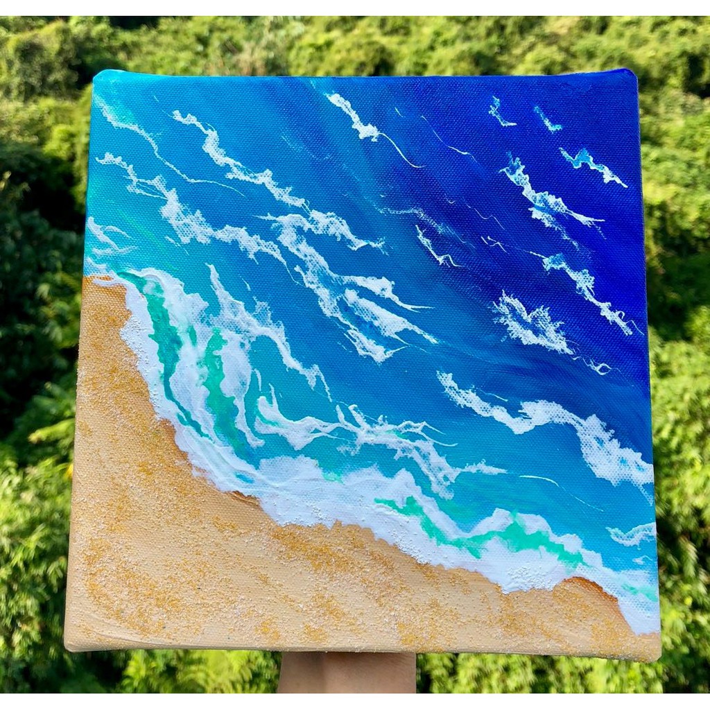 思海 Missing The Ocean 壓克力顏料畫 歐美畫 牆壁擺飾 掛畫 藝術畫 藝術品 裝飾 蝦皮購物