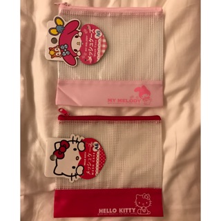 日本DAISO～Hello Kitty、Melody防水資料袋(A6)