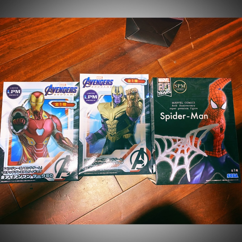 SEGA SPM LOM MARVEL 漫威 終局之戰 鋼鐵人MK50 薩諾斯 滅霸 無限手套 無限寶石 蜘蛛人80週年