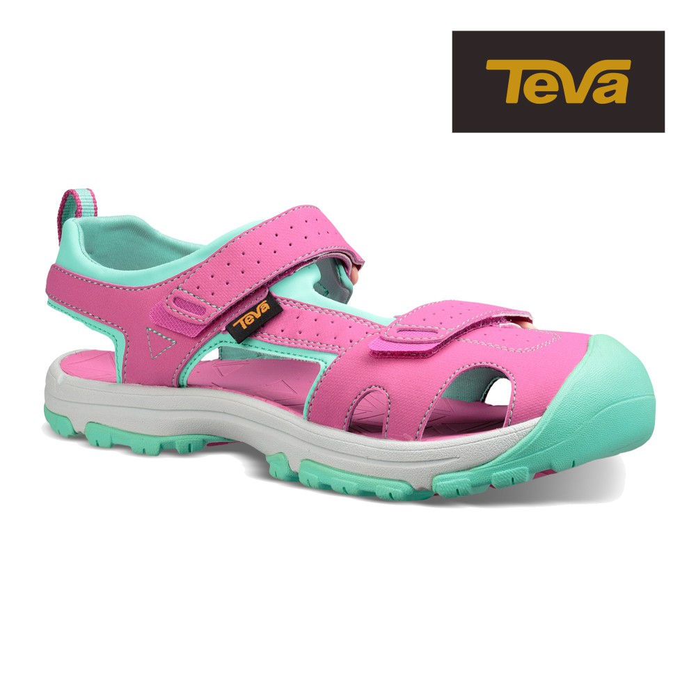 【TEVA】大童 Hurricane Toe Pro 護趾機能運動涼鞋/雨鞋/水鞋/童鞋-桃粉紅 (原廠現貨)