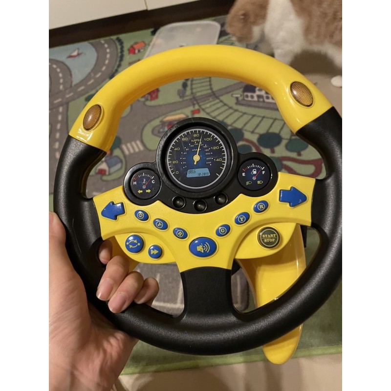 副駕駛方向盤兒童玩具 汽車模擬駕駛聲光音樂