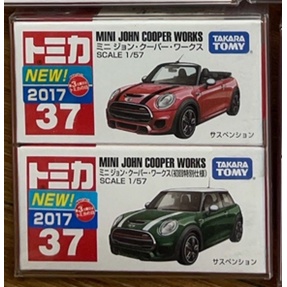 TOMICA No.37
MINI JOHN COOPER WORKS
初回&amp;一般
(2017車貼)全新附膠盒