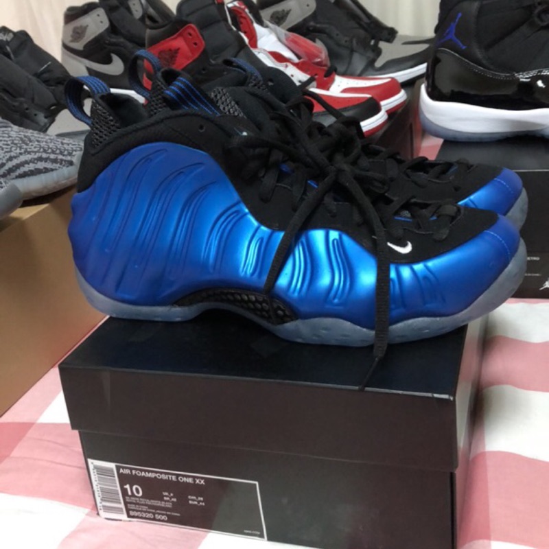 全新英國公司貨 NIKE AIR FOAMPOSITE ONE XX Royal 藍噴 太空鞋 Penny US 10