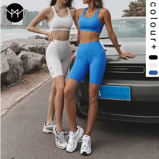 Ms.&Mrs. Fitness｜現貨出清｜歐美瑜伽服套裝女運動內衣透氣時尚短褲女緊身高彈瑜伽褲