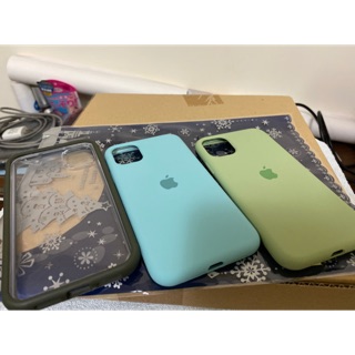 《雷斯里小店》iphone11 手機殼 霧面 質感 透明 藍 綠