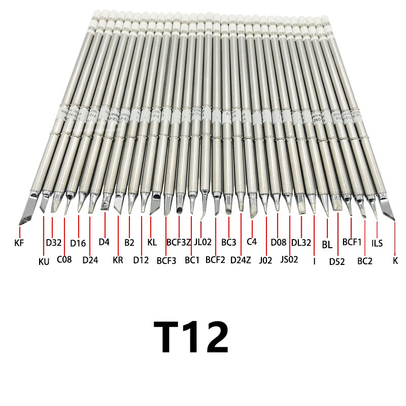 T12系電烙鐵頭 T12-B BL BC2 CF1 J02 ILS D08 D24 適用於 Hakko Fx951等焊台