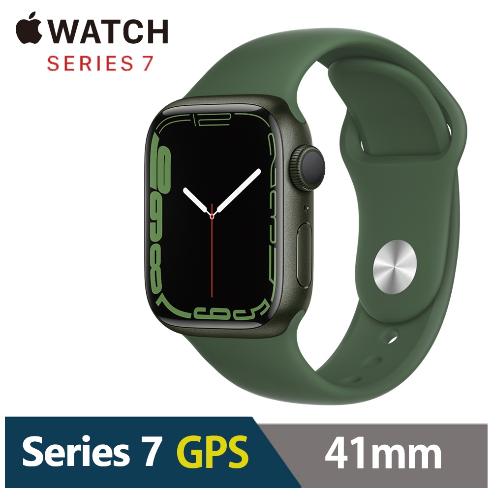 【Apple蘋果】Watch S7 41mm 鋁金屬錶殼配運動錶帶(GPS)｜原廠公司貨