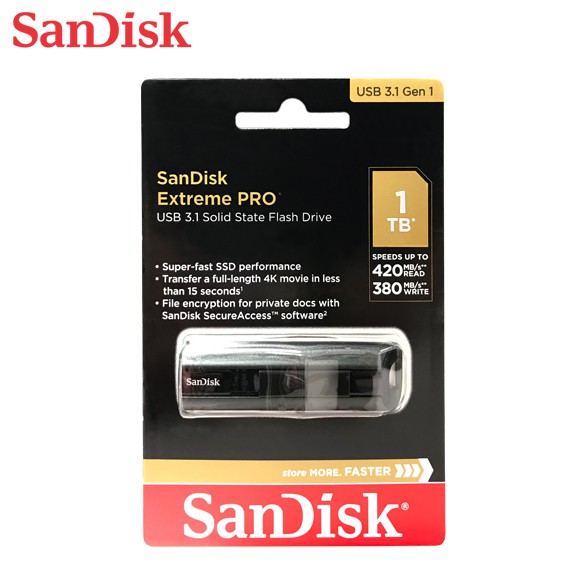 SanDisk CZ880 Extreme Pro 1TB USB 3.1 SSD 固態 隨身碟 終身保固 廠商直送