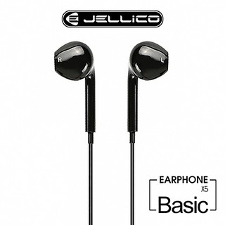 JELLICO 超值系列 高C/P值 線控入耳式耳機-黑色 JEE-X5-BK