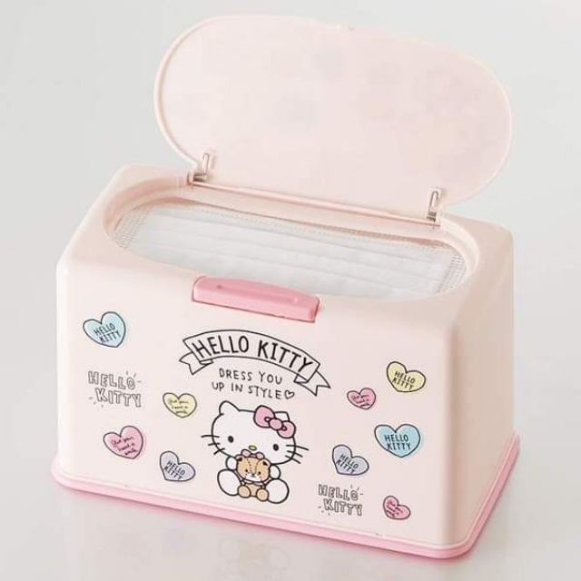 日本 三麗鷗 正版 口罩專用收納盒 Hello Kitty 凱蒂貓（現貨）