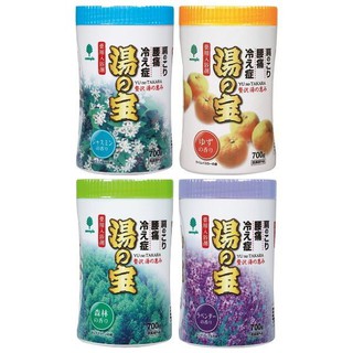 『WNP』日本 湯之寶 溫泉入浴劑 700g 柚香 / 茉莉花香 / 森林香 / 薰衣草
