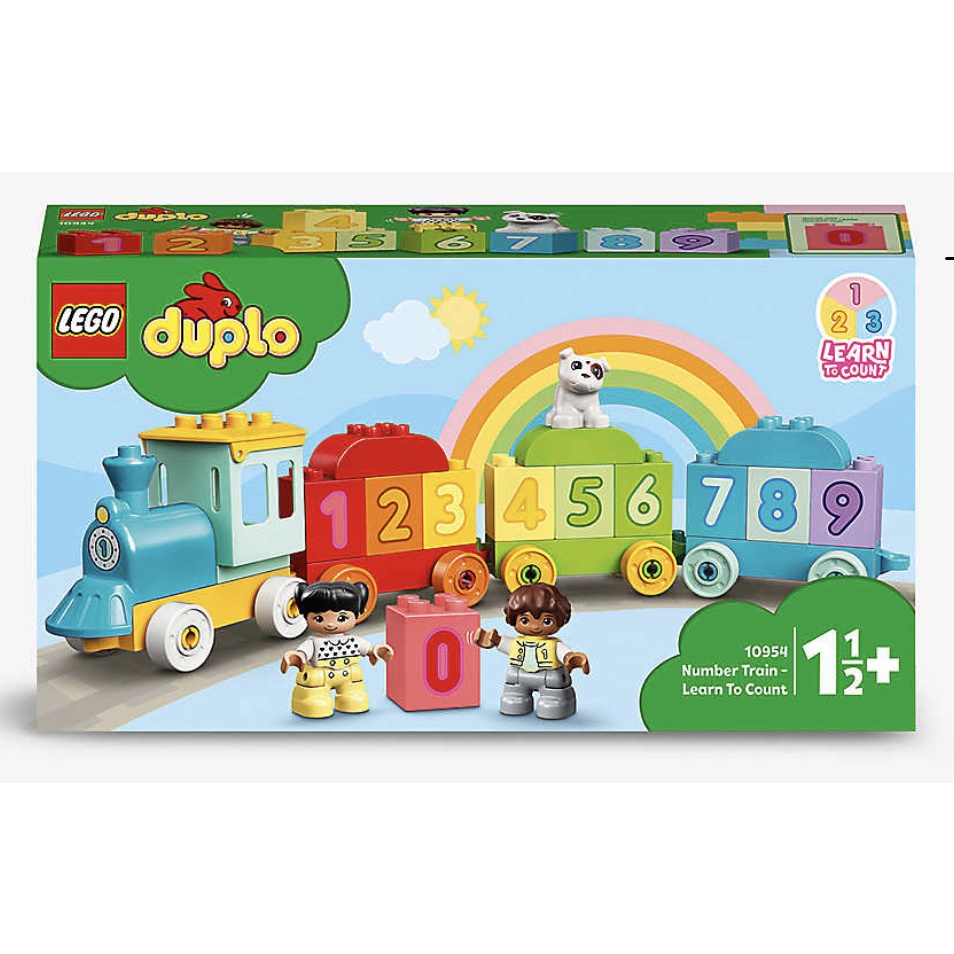 **跟著巴黎EZ購**（英國直送）LEGO Duplo 樂高積木 得寶系列 數字小火車10954 生日禮物