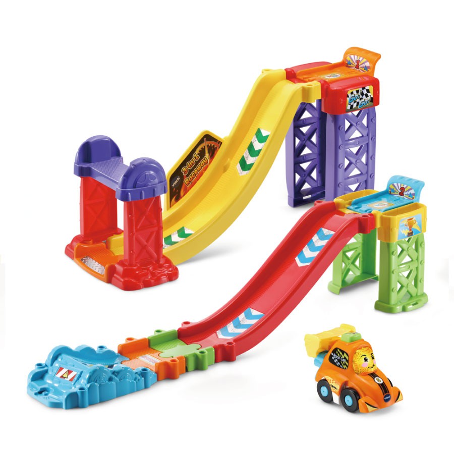 Vtech 嘟嘟聲光互動車-3合1賽車軌道組 ToysRUs玩具反斗城